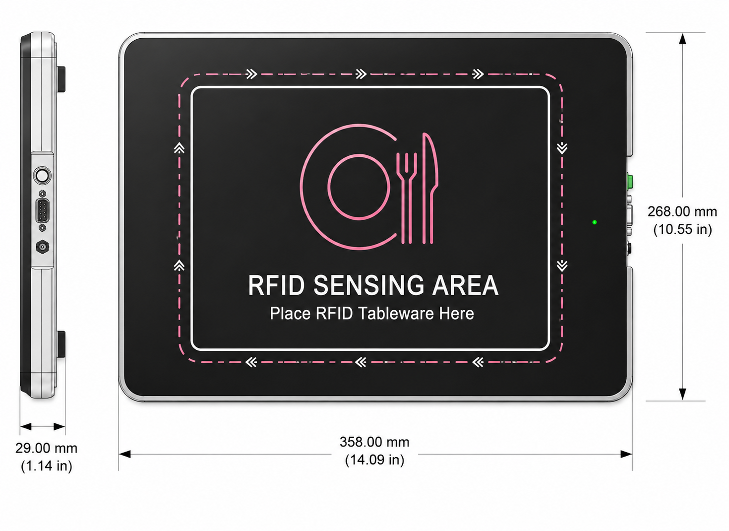RCY1006W mechanical dimensions