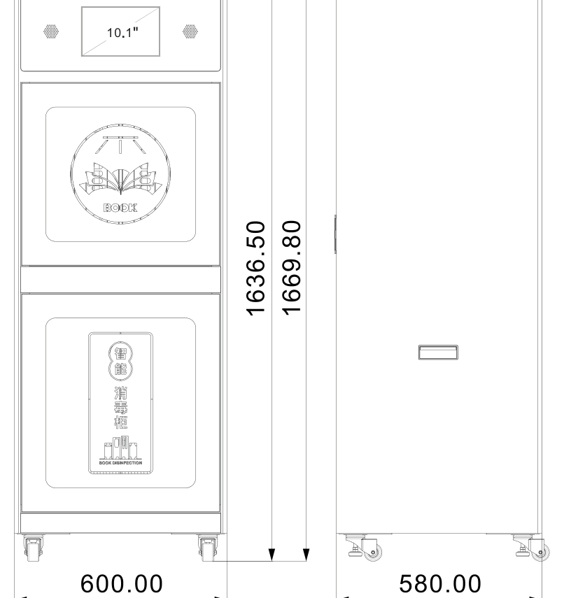 RTS3050 / RTS3050D mechanical dimensions