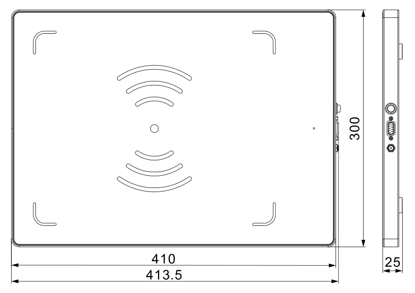 RU6103 mechanical dimensions