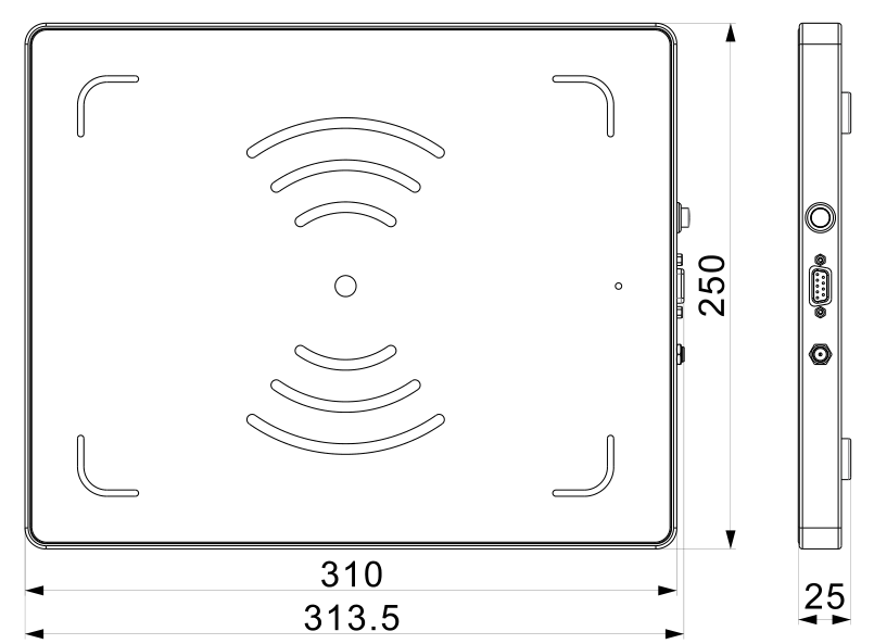 RU6106 mechanical dimensions