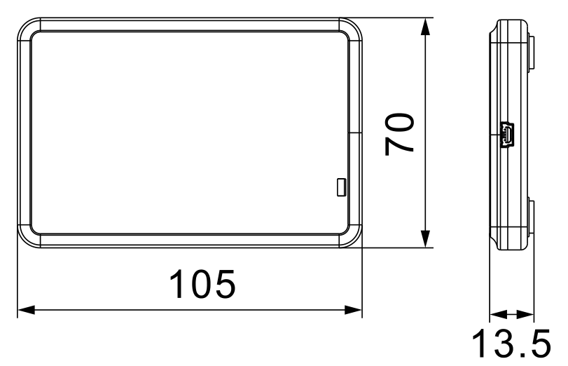 RU6201 mechanical dimensions