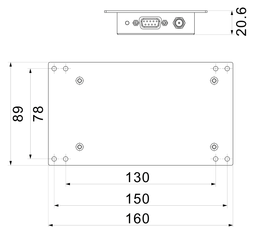 RU6403 mechanical dimensions