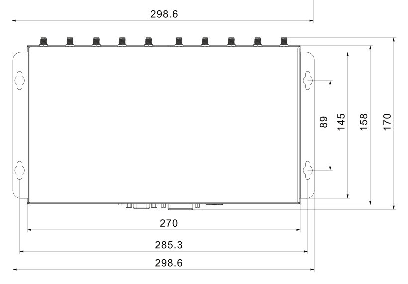 RU6820 / RU6830 mechanical dimensions