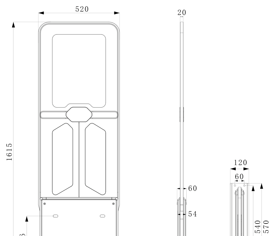 RU6905 mechanical dimensions