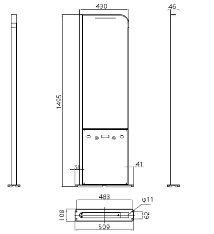 RU6951 mechanical dimensions