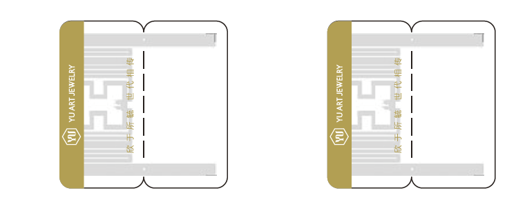 Smart Jewelry RFID Tag (Bi-Fold Design)