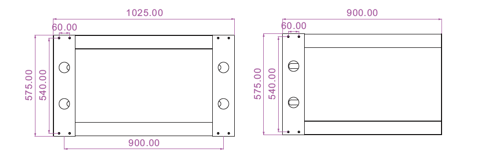 STANDARD-BASE-90 mechanical dimensions