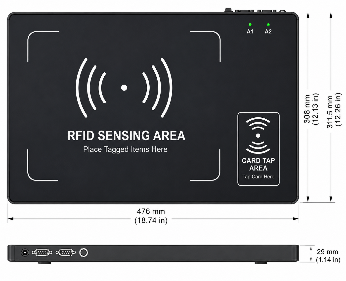 RU6104 mechanical dimensions