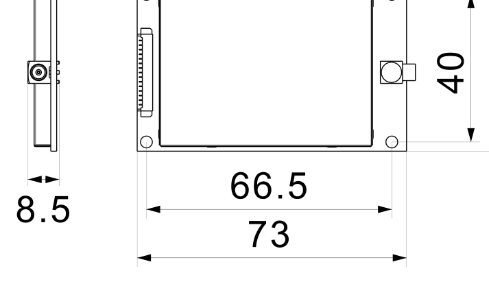 RU6722 mechanical dimensions