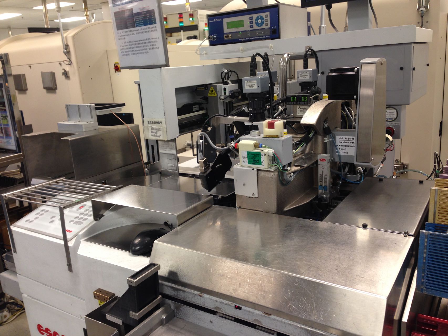 RFID equipment integrated into an industrial production station